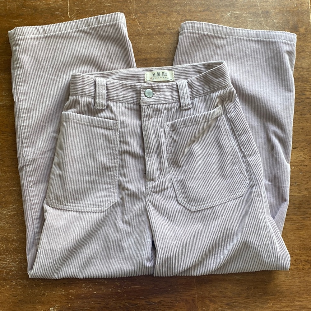 Free People Wide Leg Corduroy Pants